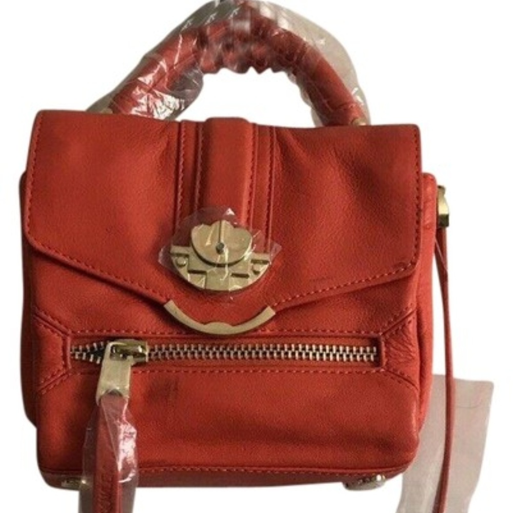 Cynthia Rowley Bright Red-Orange Mini Crossbody Ba - Picture 1 of 8